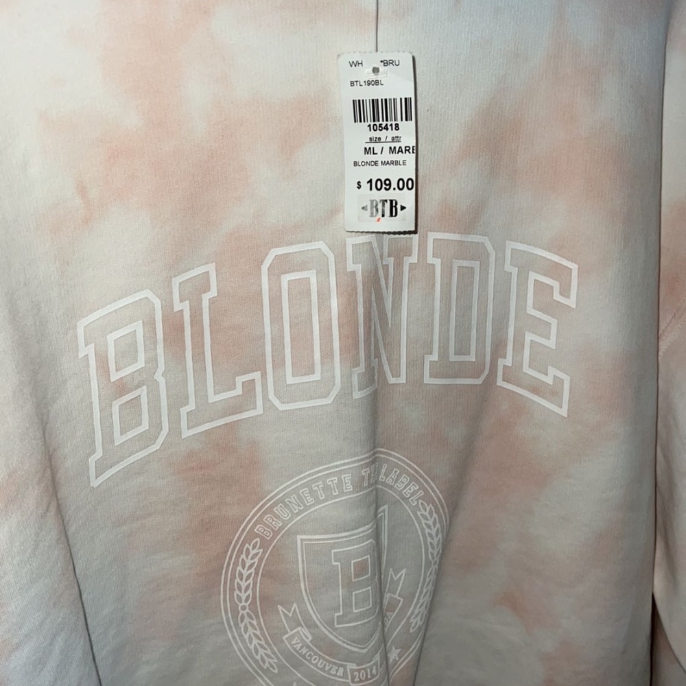 Blonde hoodie